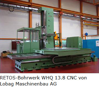 ReTOS-Bohrwerk WHQ 13.8 CNC von Lobag Maschinenbau AG